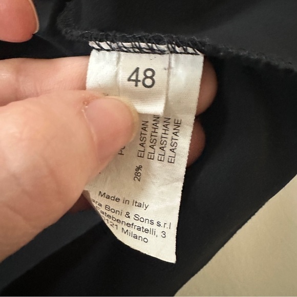 Chiara Boni La Petite Robe di One Shoulder Sequined Top in Black 48 US 12 - Picture 5 of 10